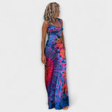 Ronja - La Bamba Maxi šaty s tie-dye potiskem