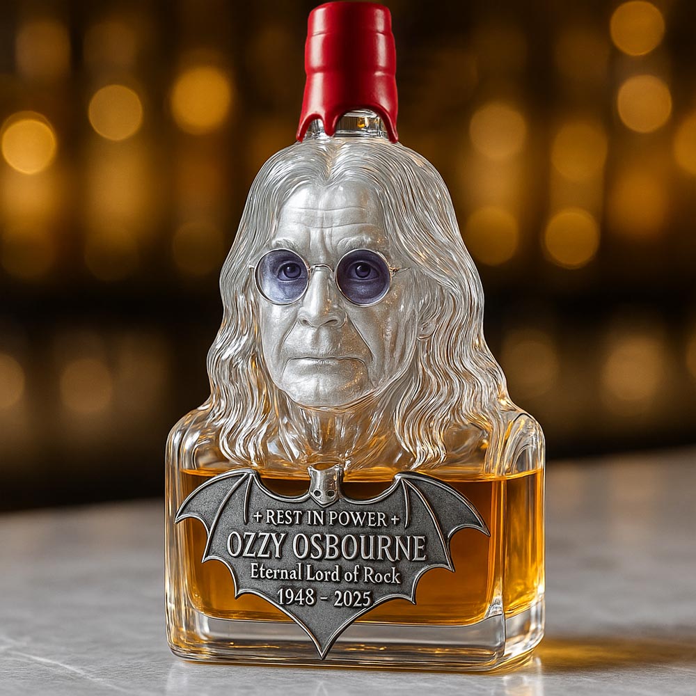 Zvěčněné ve skle — láhev whisky na počest Ozzyho Osbournea