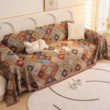 Vintage přehoz na pohovku s mozaikovým vzorem