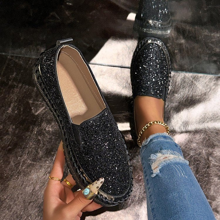 RUBEA™ - Módní třpytivé slip-on loafers pro každodenní nošení