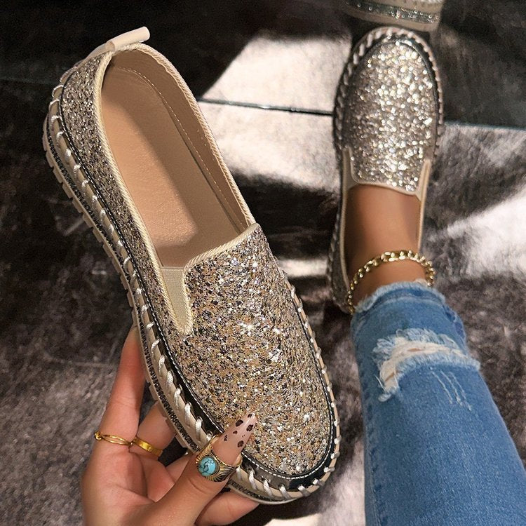 RUBEA™ - Módní třpytivé slip-on loafers pro každodenní nošení
