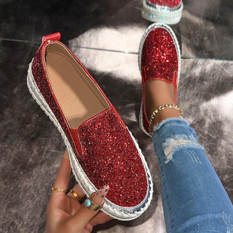 RUBEA™ - Módní třpytivé slip-on loafers pro každodenní nošení