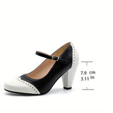 Amy™ | Elegantní dvoubarevné lodičky s pohodlným podpatkem
