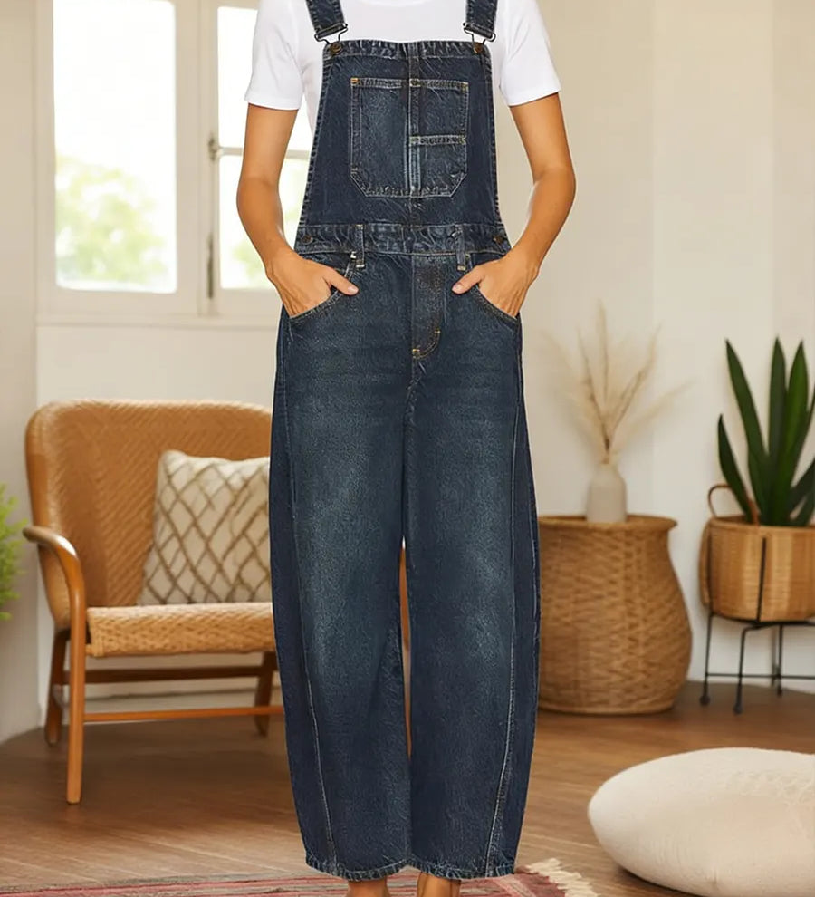Nora | Mono denim pro zahradničení s kapsami