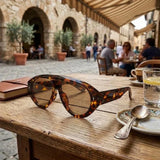 NAPOLI - Sluneční brýle typu Aviator z acetátu