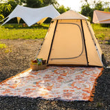 Boho květinová deka v rustikálním stylu – 100% bavlna